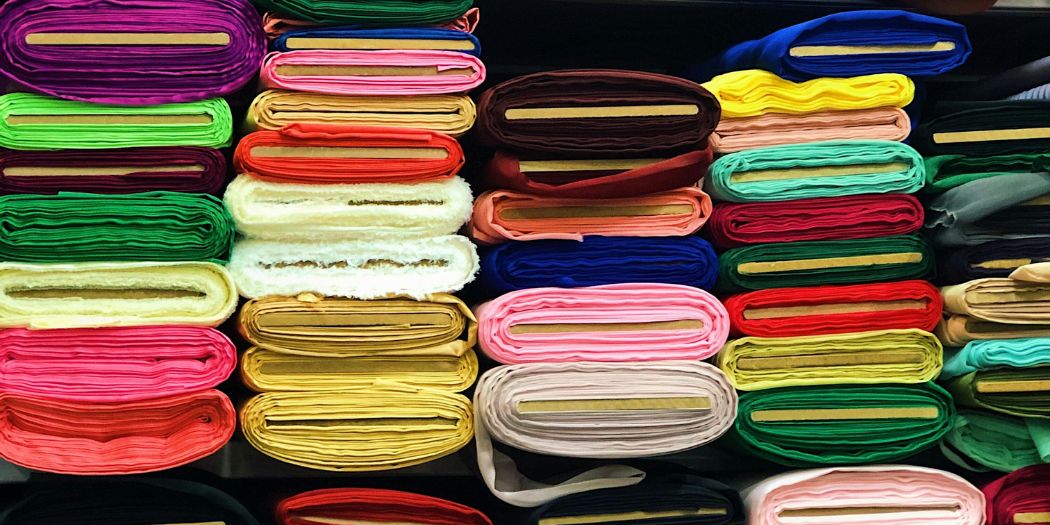 Bolts of solid fabric