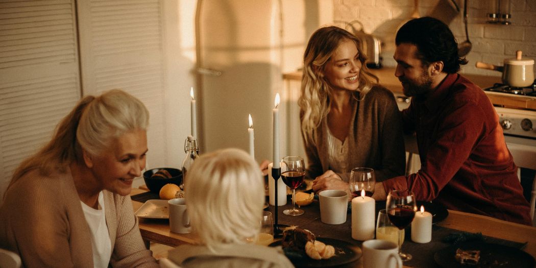 Thanksgiving family dinner