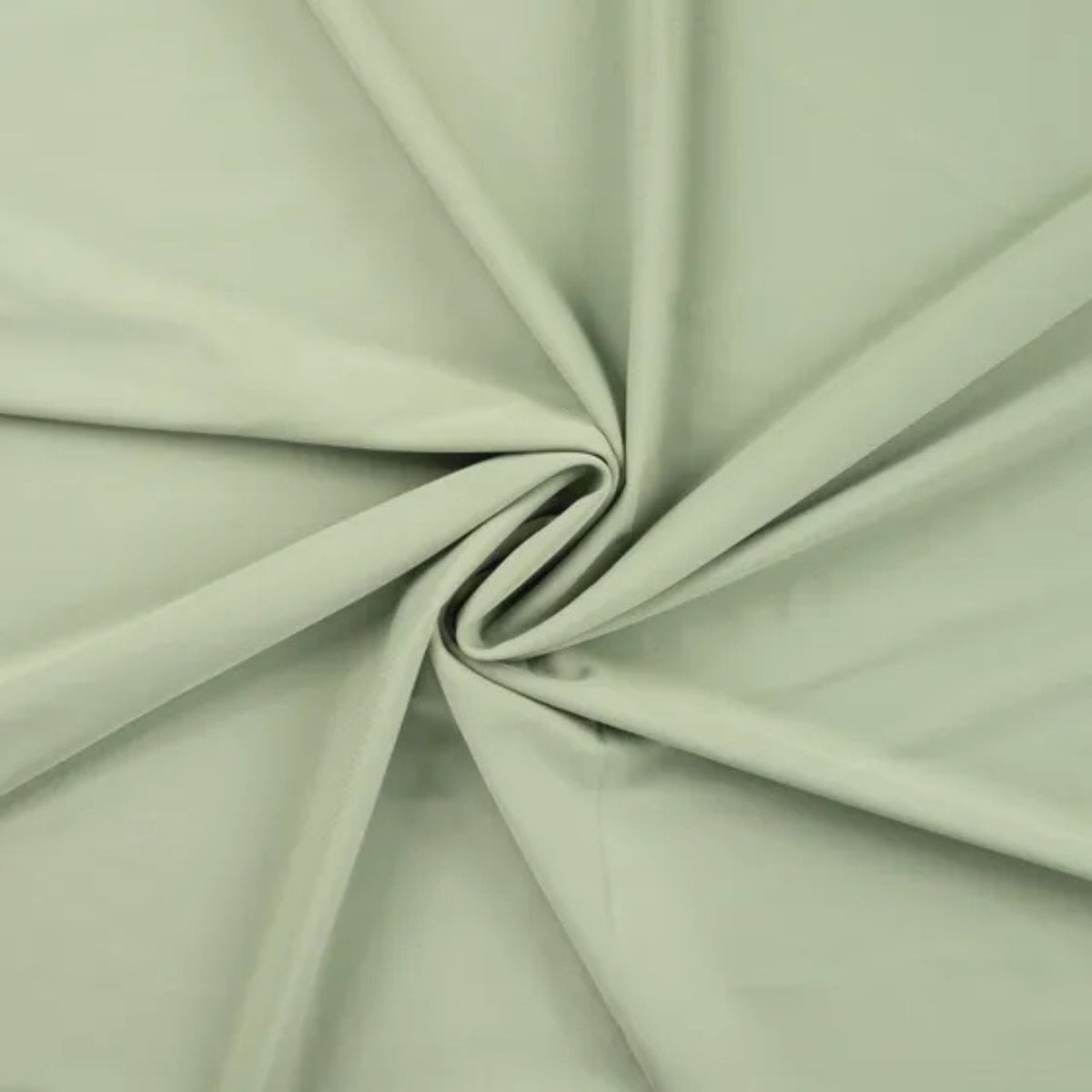 Solid dusty mint green stretch jersey fabric for sportswear and swimwear – soft, breathable, and perfect for activewear and performance clothing