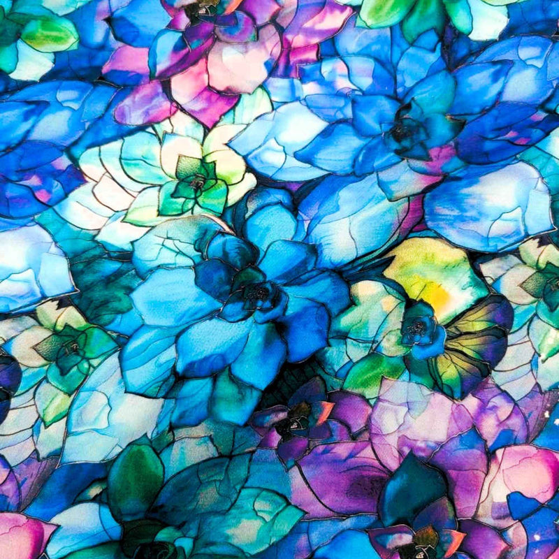 Glass Succulents Quilting Cotton – Gigi in the Garden