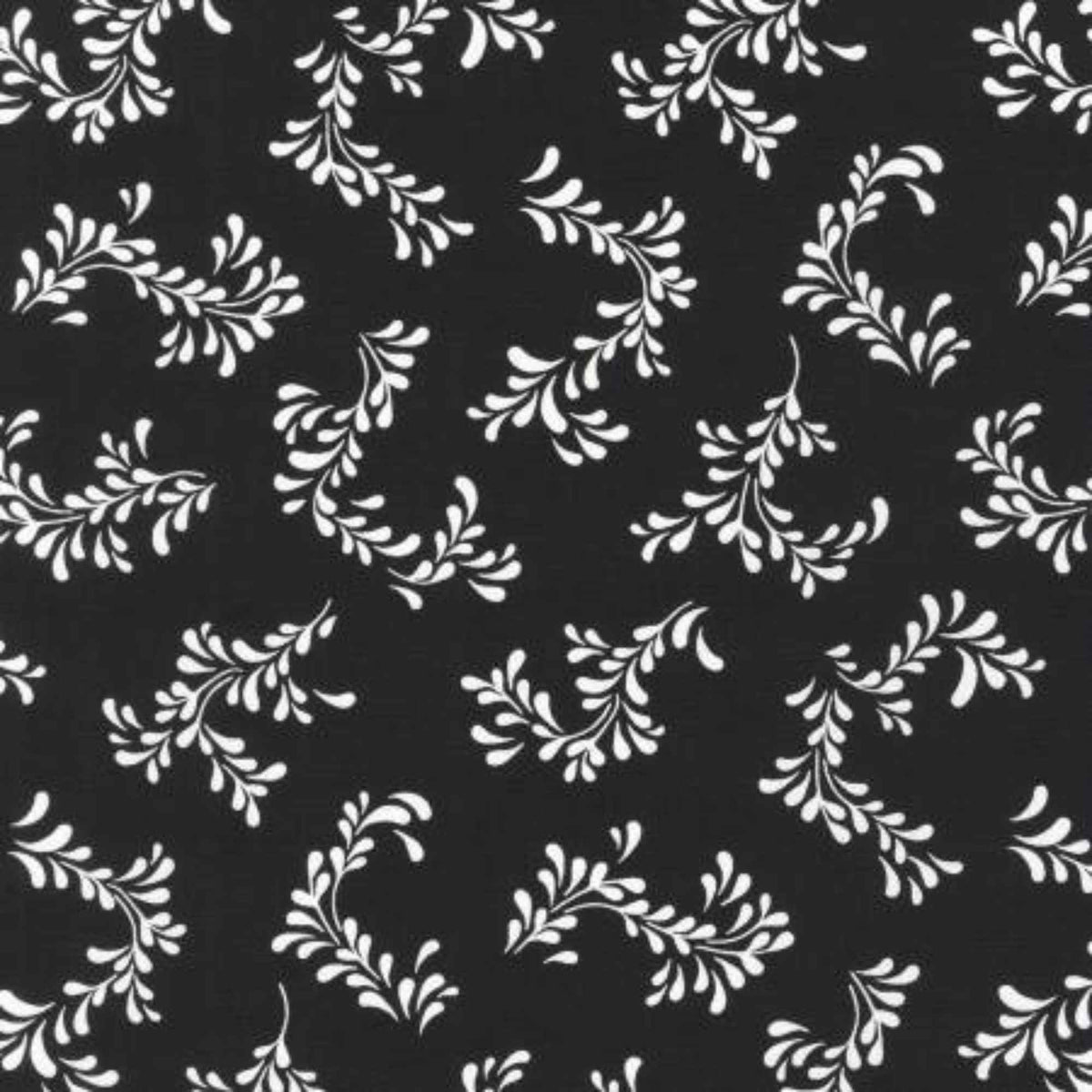 Jardin Noir - Vines Jet Black | 100% Cotton Fabric (SRK - 21062 - 190)
