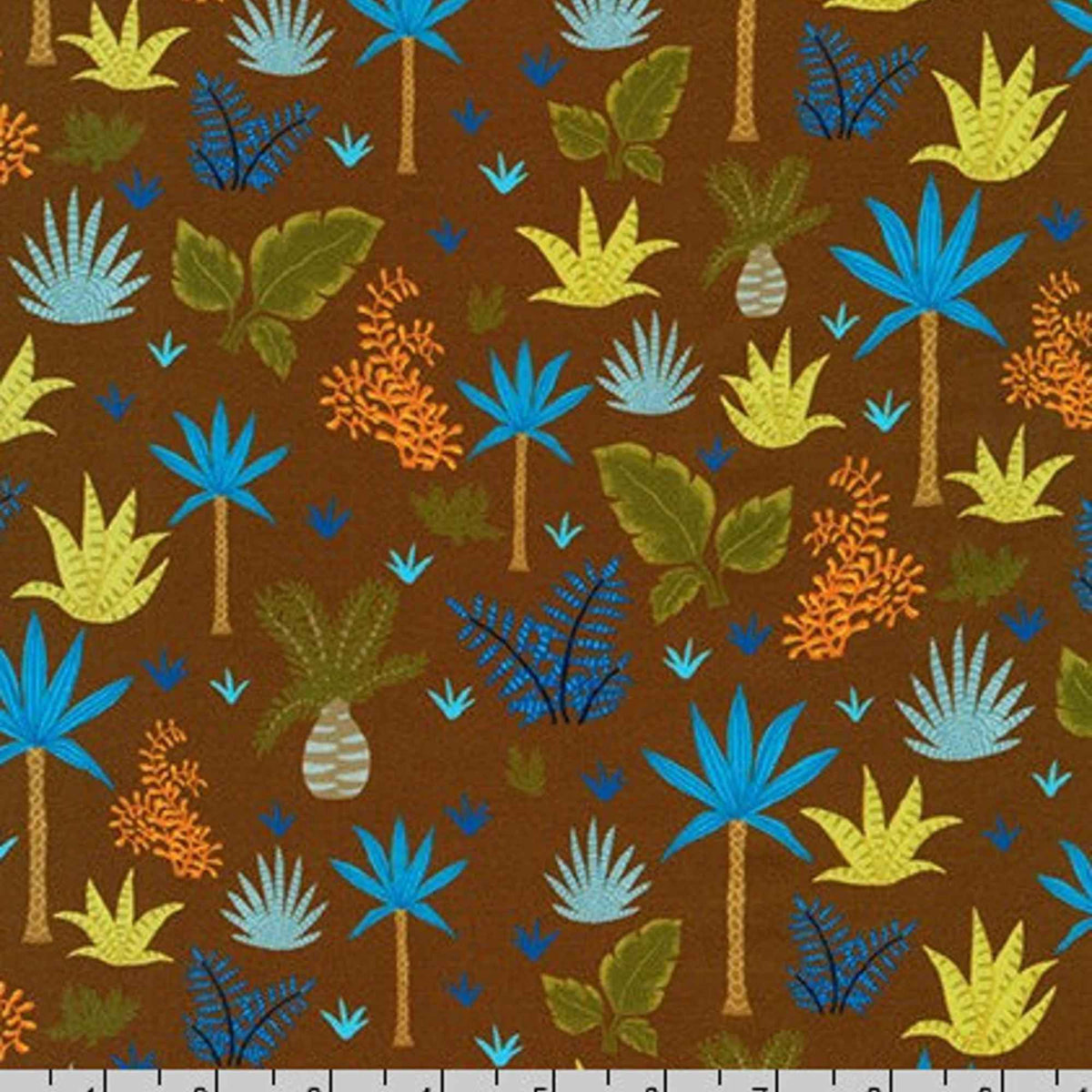 Prehistoric Plants on Brown – Prehistoric Adventure by Katherine Lenius