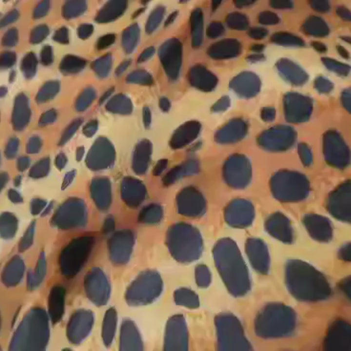 Black Spotted Leopard Print