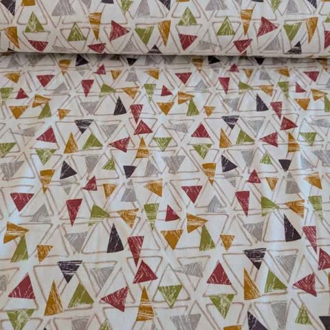 Triangles Terra Jersey – Soft & Organic Fabric