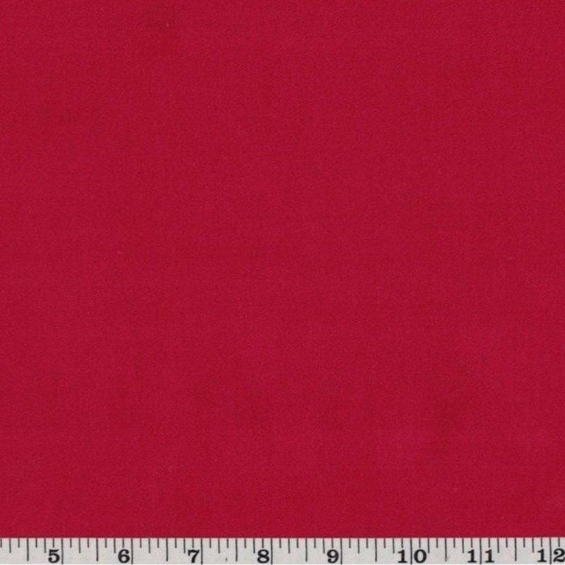 Lush VELVETEEN Fabric in Solid Santa Red