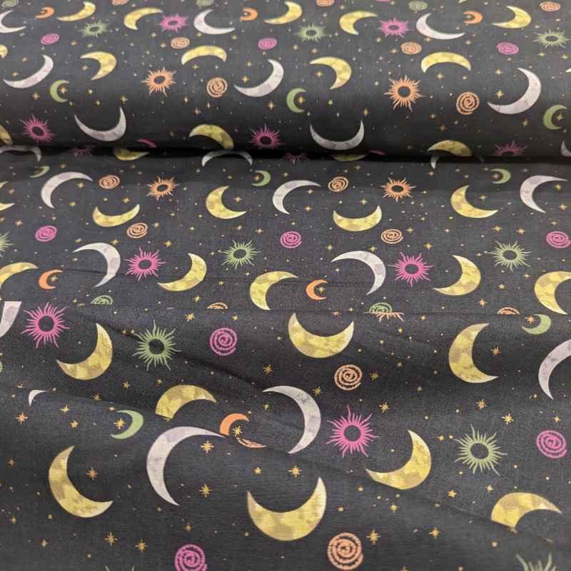 Moonlight Crescent Moon, 3 Wishes Digitally Printed