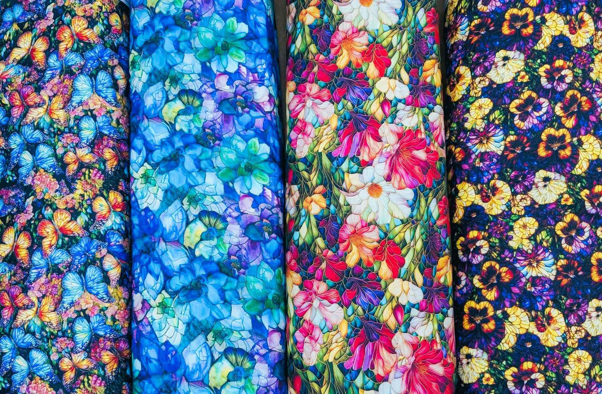 Gigi in the Garden – Wide Back Fabric Collection | 60" Cotton Prints - Fabric Design Treasures