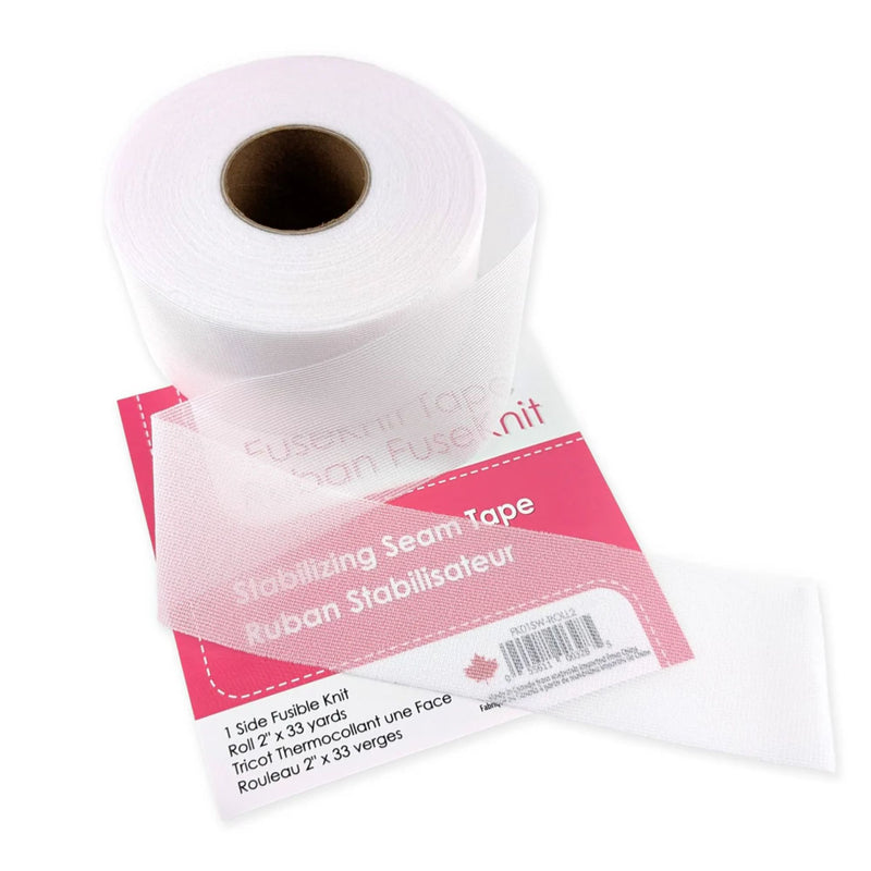 Camelot Behind the Seams white fusible knit tape roll 2 inches by 33 yards for stabilizing seams and knit fabrics