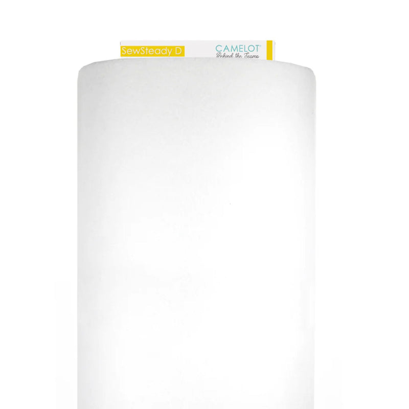 SewSteady D double-sided fusible stabilizer by Camelot Fabrics Behind the Seams collection heavyweight white polyester stabilizer