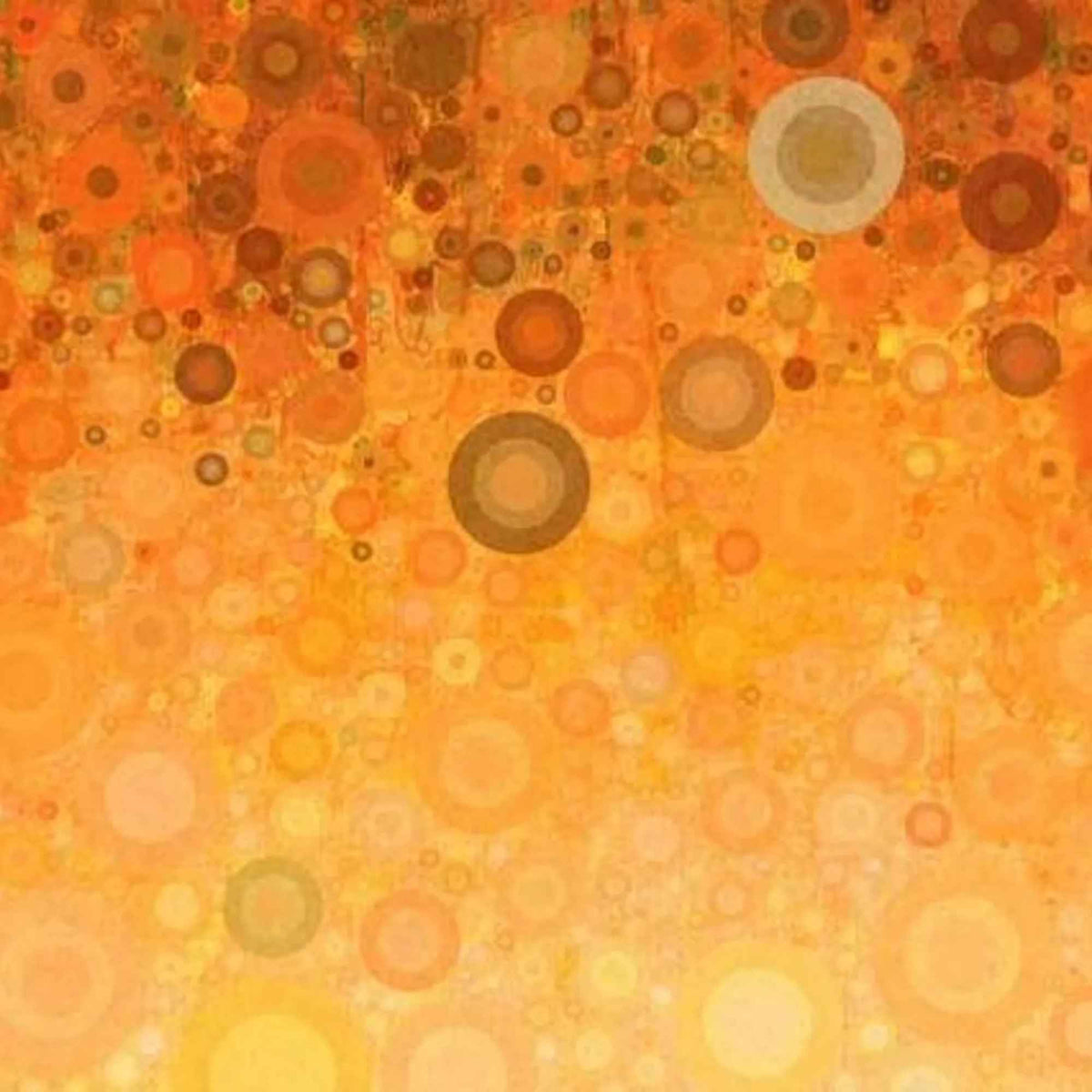 Orange gold cotton print from Sonny in the Sunflowers collection.