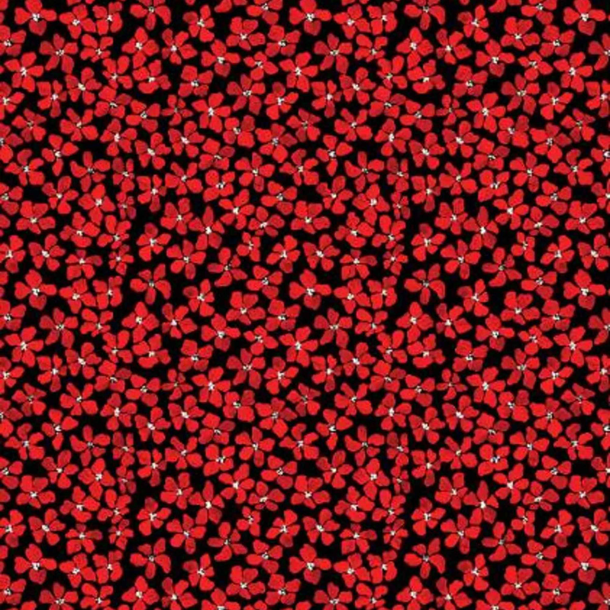 Red ditsy flowers  from the Hen House fabric bundle by Camelot Fabrics 