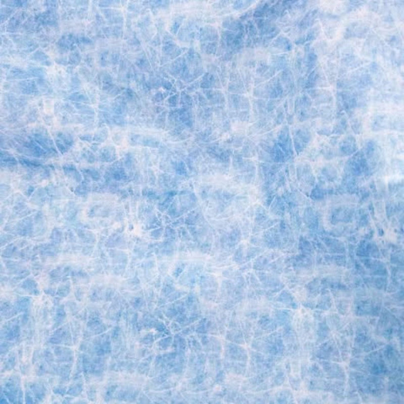 Blue Cracked Ice Texture Cotton Fabric