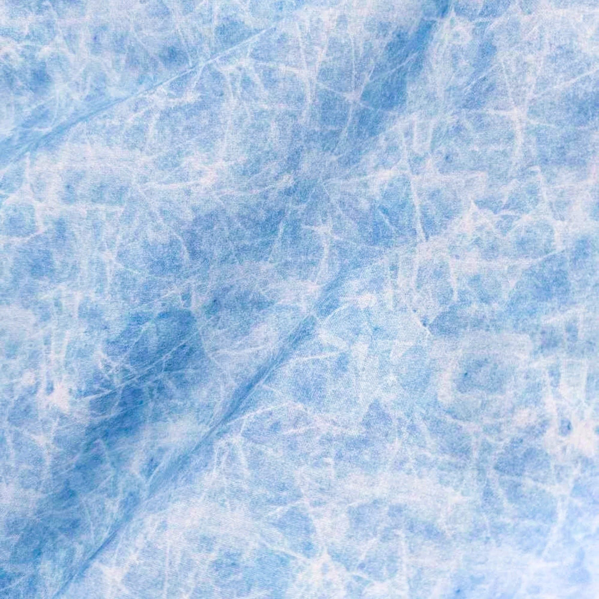 Blue Cracked Ice Texture Cotton Fabric
