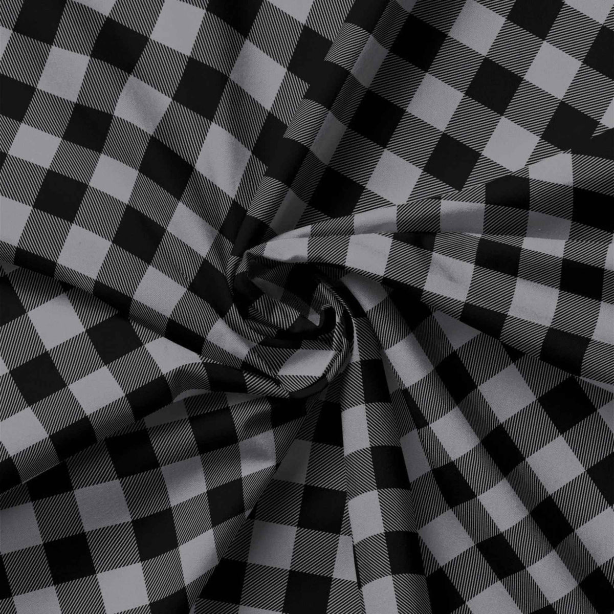 Buffalo Plaid Cotton Fabric – Charcoal | North of Ordinary by Camelot | Quilting Cotton