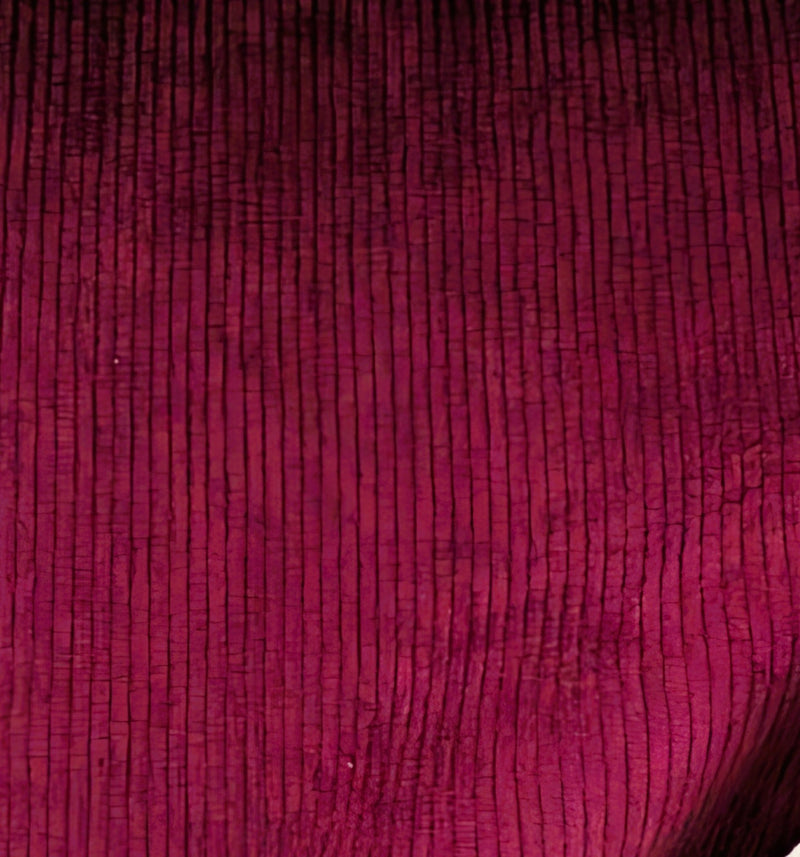 Burgundy / Wine Knit Corduroy Fabric – 100% Polyester, Stretch, 150cm Wide