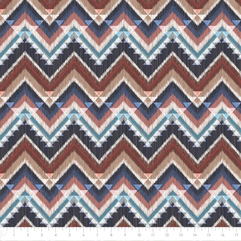 Cabin Chevron - Multi - Fleece