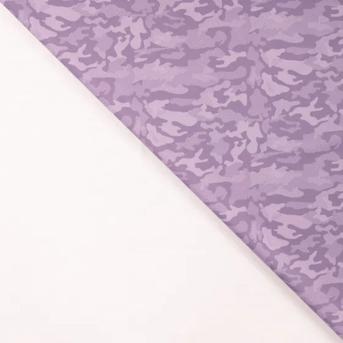 Dusty lilac camouflage jersey fabric for sportswear and swimwear – lightweight, stretchy, and perfect for activewear and performance gear
