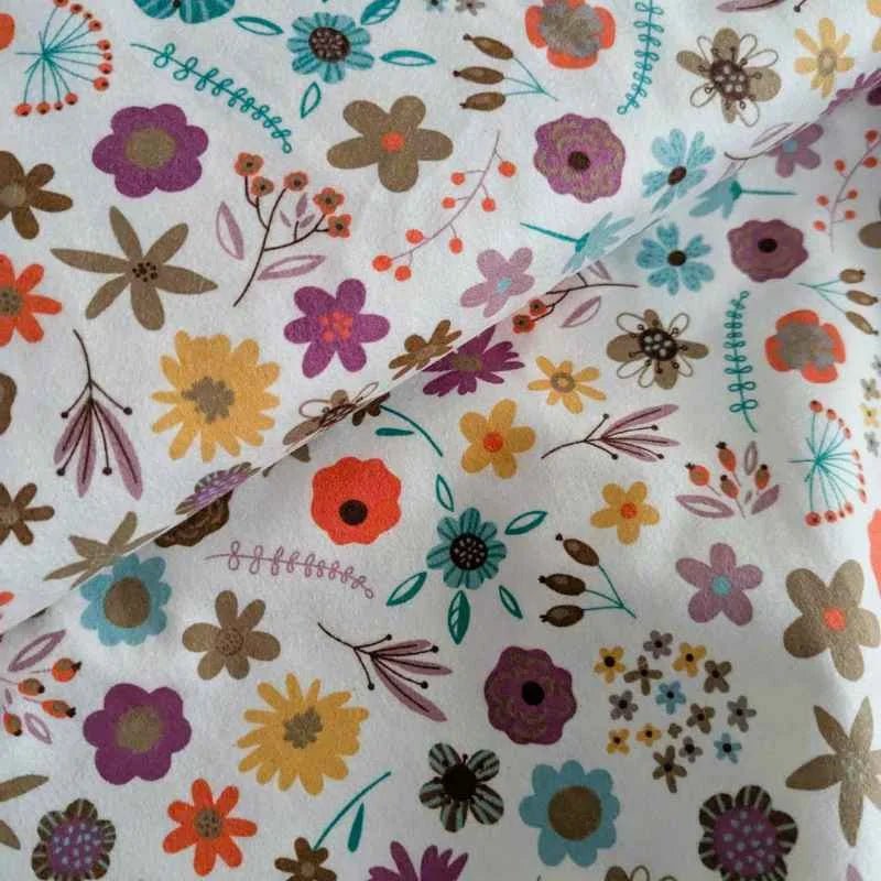 Cozy Outdoor, Colorful Floral FLANNEL, Cozy Cotton Flannel