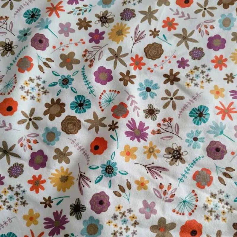 Cozy Outdoor, Colorful Floral FLANNEL, Cozy Cotton Flannel