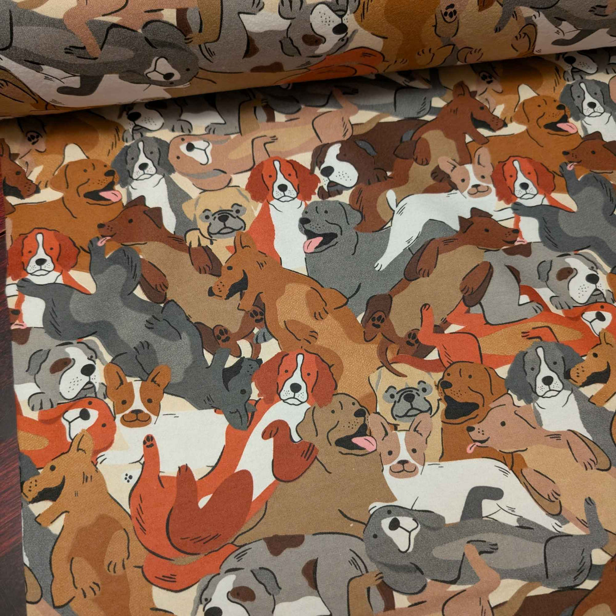 Dog Lovers Cotton FLANNEL – Soft Brushed, OEKO - TEX Certified