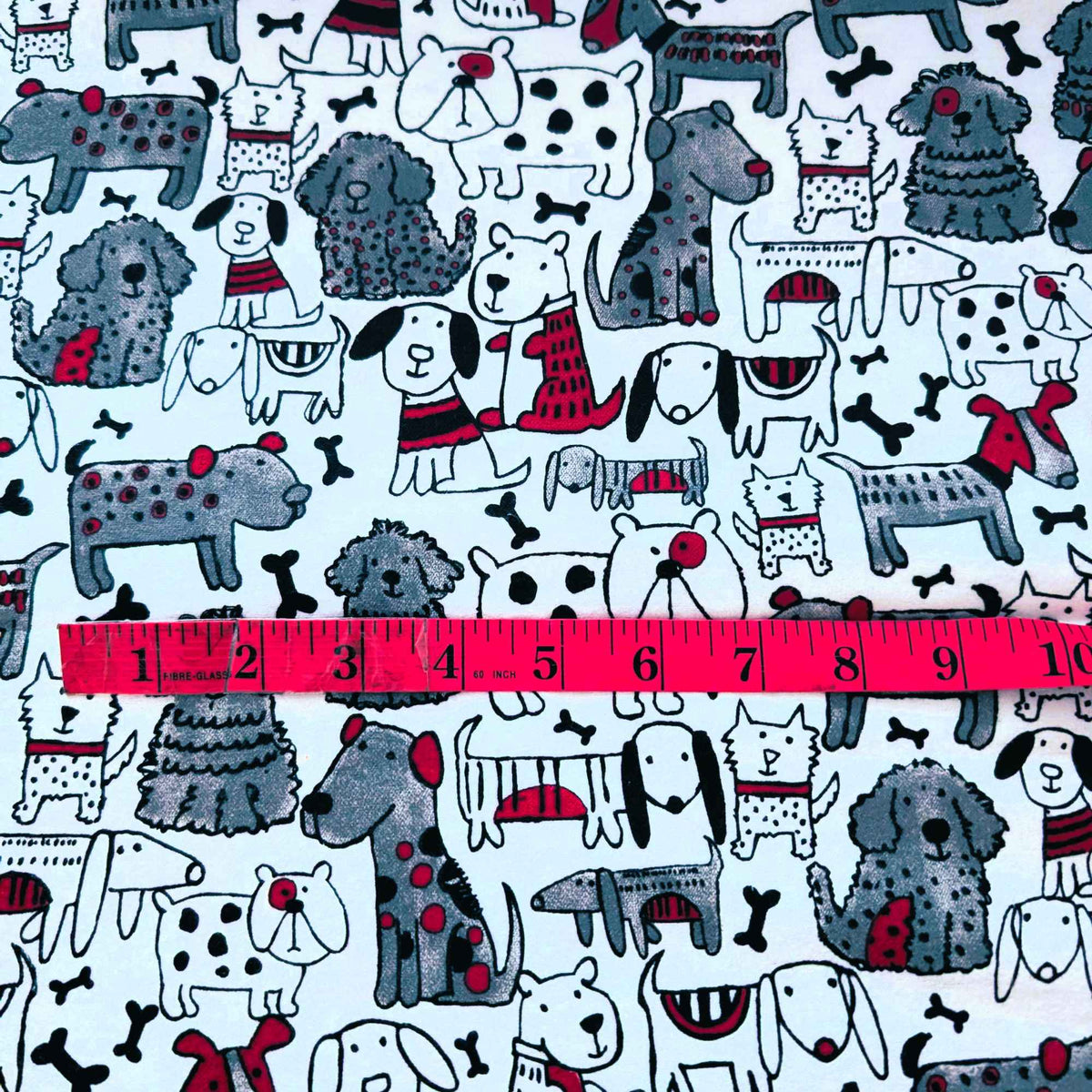 Dogs in Sweaters Cotton FLANNEL | Cute Puppy Print | Soft Brushed Oeko - Tex