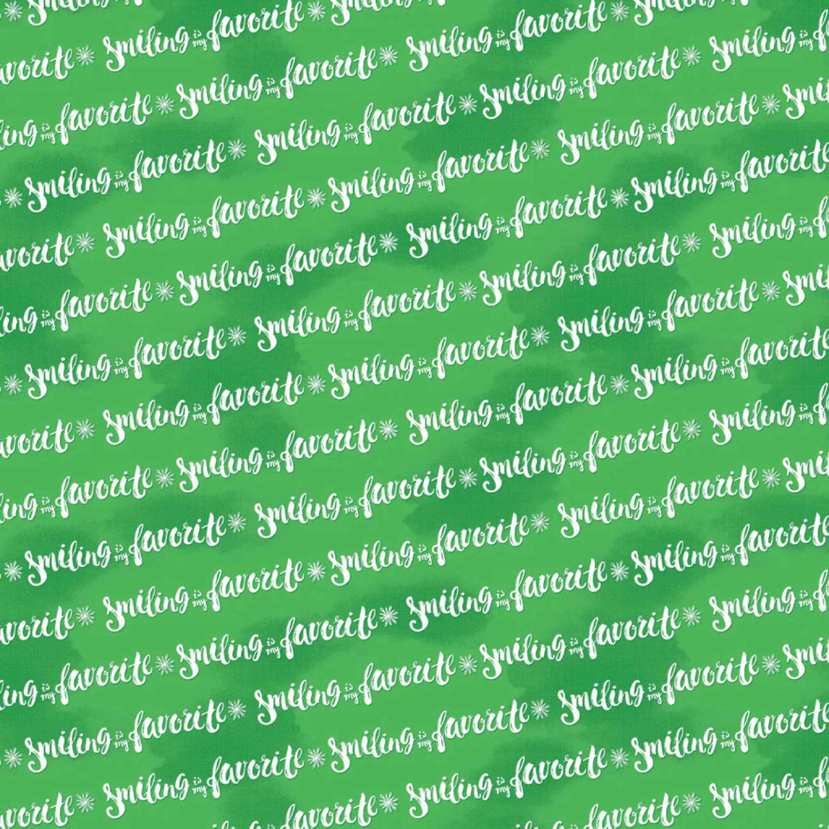 Elf the Movie Smiling Fabric – Green | 100% Cotton