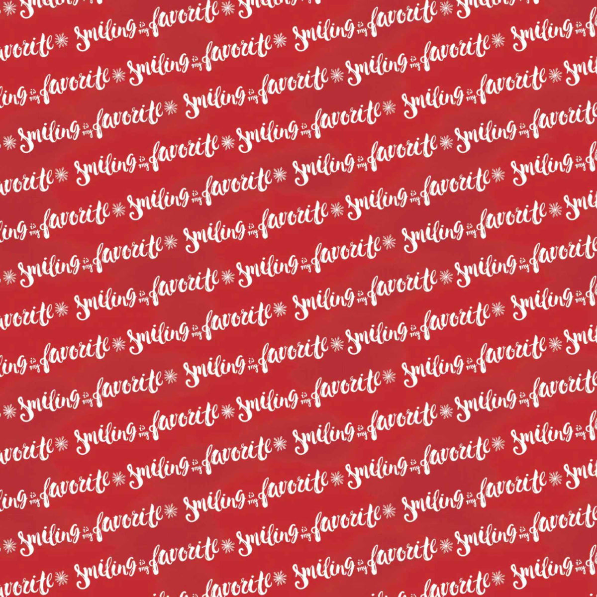 Elf the Movie Smiling Fabric – Red | 100% Cotton