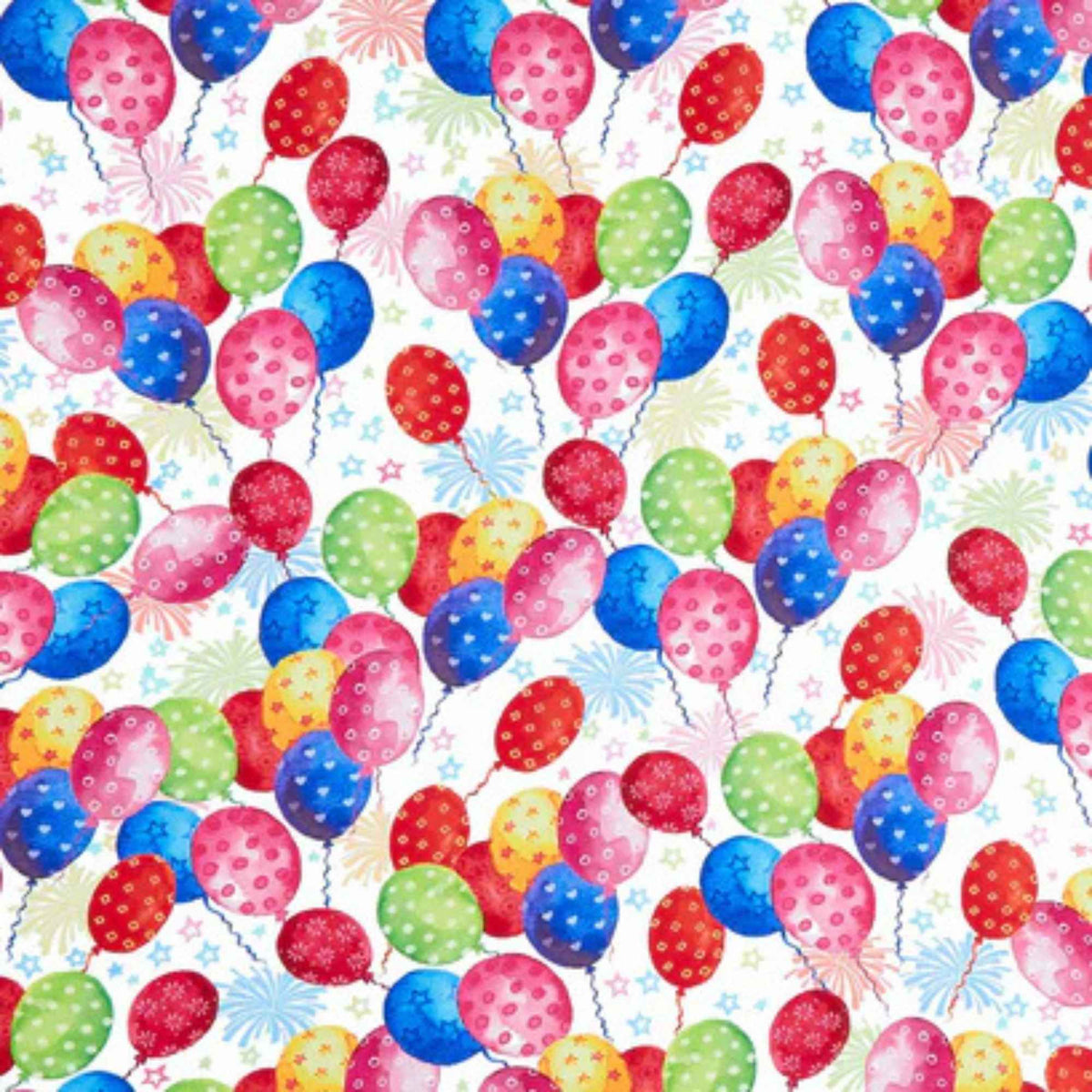 Happy Days Celebration Balloon Cotton Fabric – AHVD - 22252 - 203