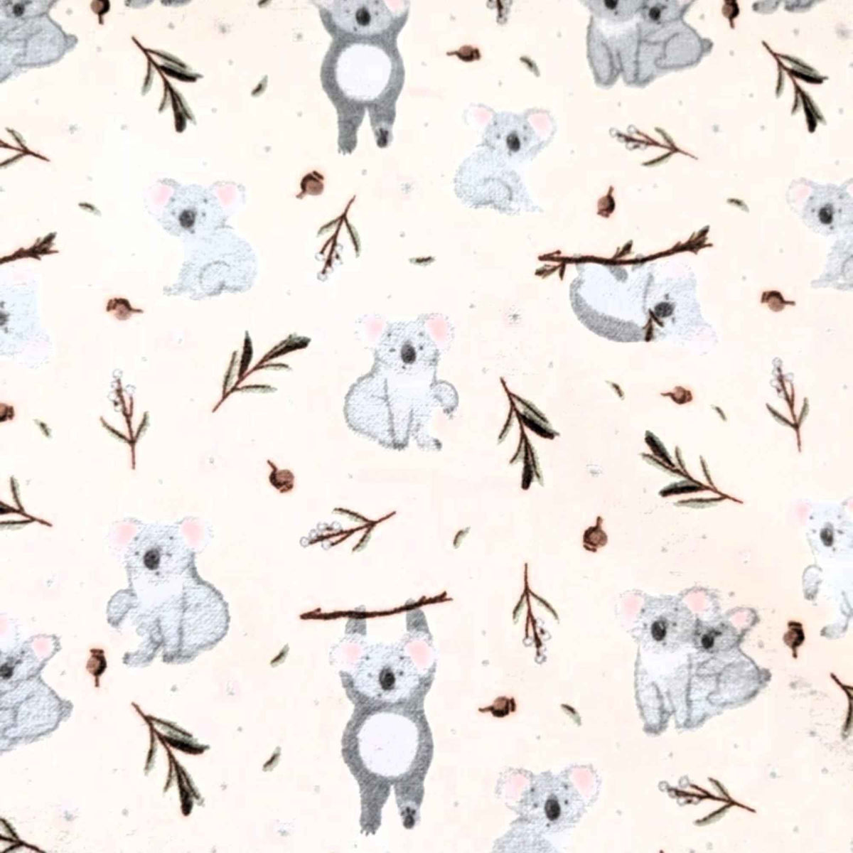 Koala Cotton FLANNEL – Soft Brushed, OEKO - TEX Certified