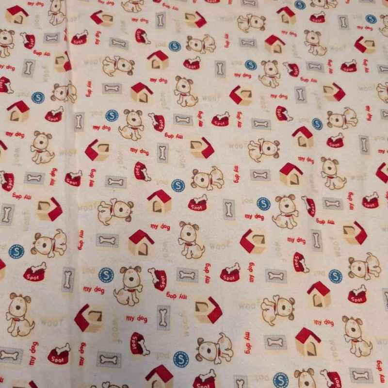 My dog FLANNEL, Dog, Doghouse, Spot on Cream