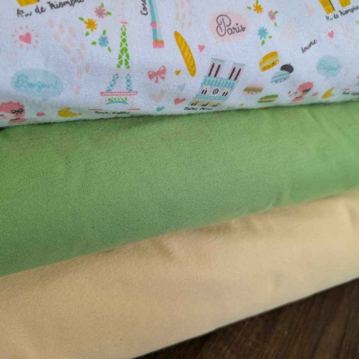 Paris Adventure Cotton Flannel Fabric – 100% Cotton