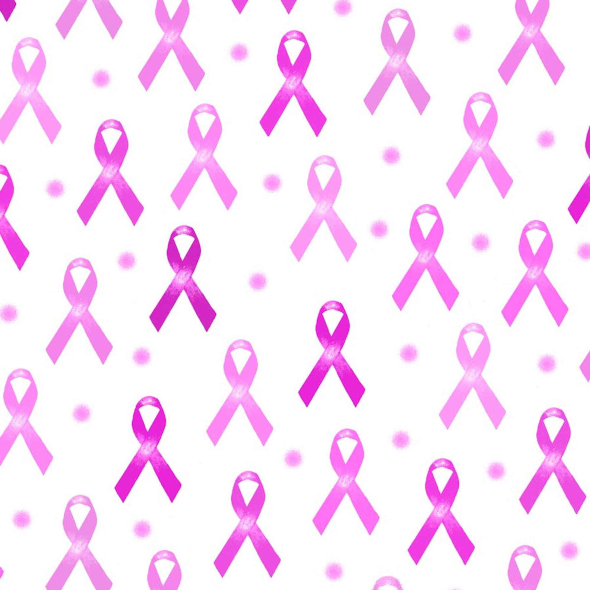 Pink Ribbon Flannel Fabric – 100% Cotton, Double Brushed