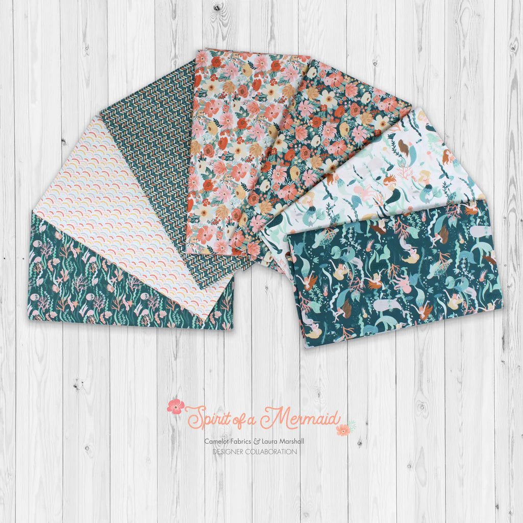 Spirit of a Mermaid 7 - Piece 1 - Yard Fabric Bundle | Camelot Fabrics
