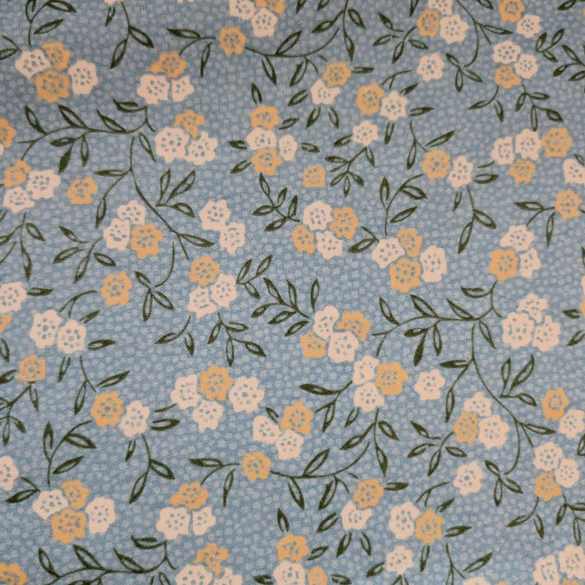 Teal Floral Cotton FLANNEL – Soft Brushed, OEKO - TEX Certified