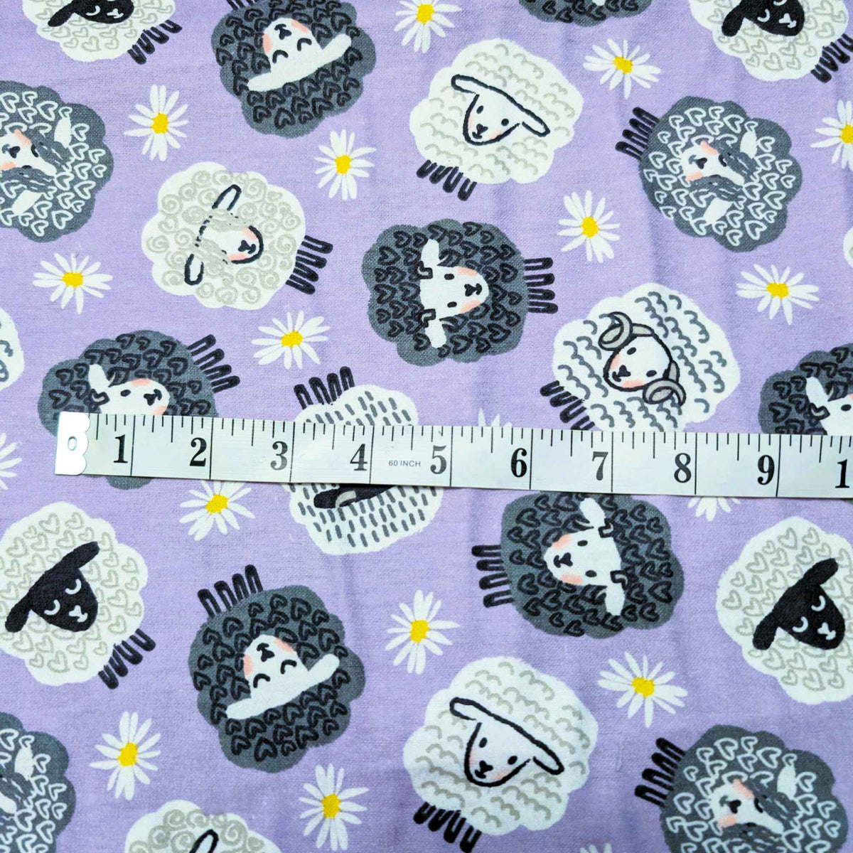 Violet Sheep Cotton FLANNEL, OEKO - TEX Standard 100, Brushed Soft