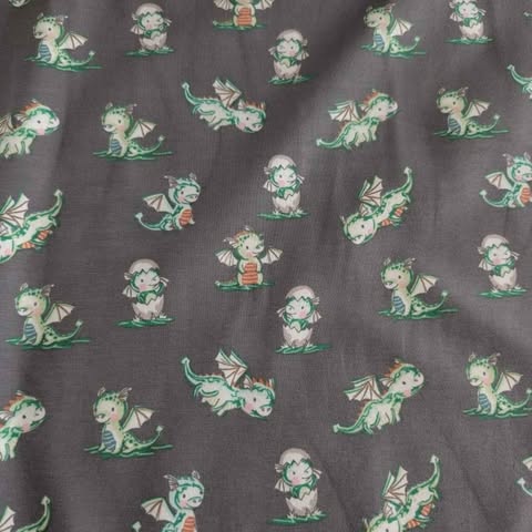 Water Color Dinos Jersey Print by Ojutie – Soft & Organic Fabric