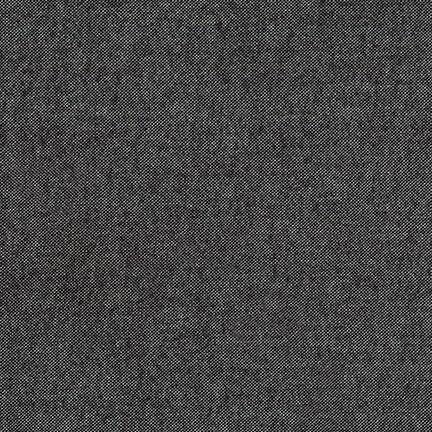 Chambray Flannel Black, Robert Kaufman