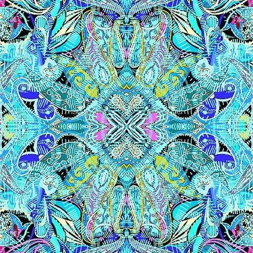 Concertina Blue (Duets) Benartex 12353-54 Paula Nadelstern