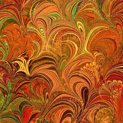 Cosette Orange/Poured Color Benartex