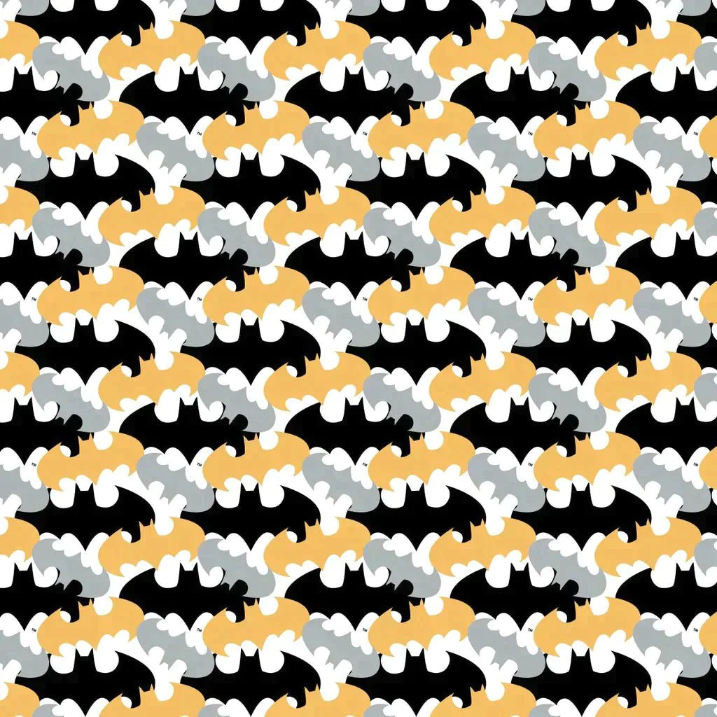DC Comics, Batman Fabric Retro Camp Mustard