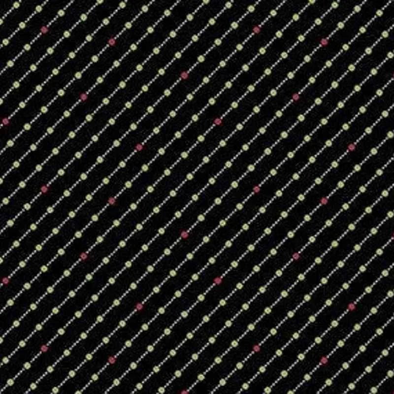 Diagonal Lattice on Black, Black Blender, Quilting Cotton