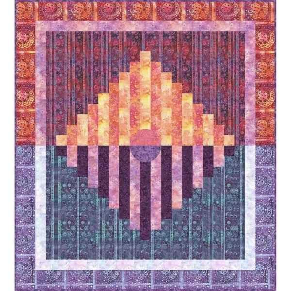 Dusk to Dawn Sunset Sunrise Batik Quilt Kit