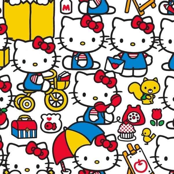 Hello Kitty and Solid Colored Fat Quarter Bundle I Cotton Fabric