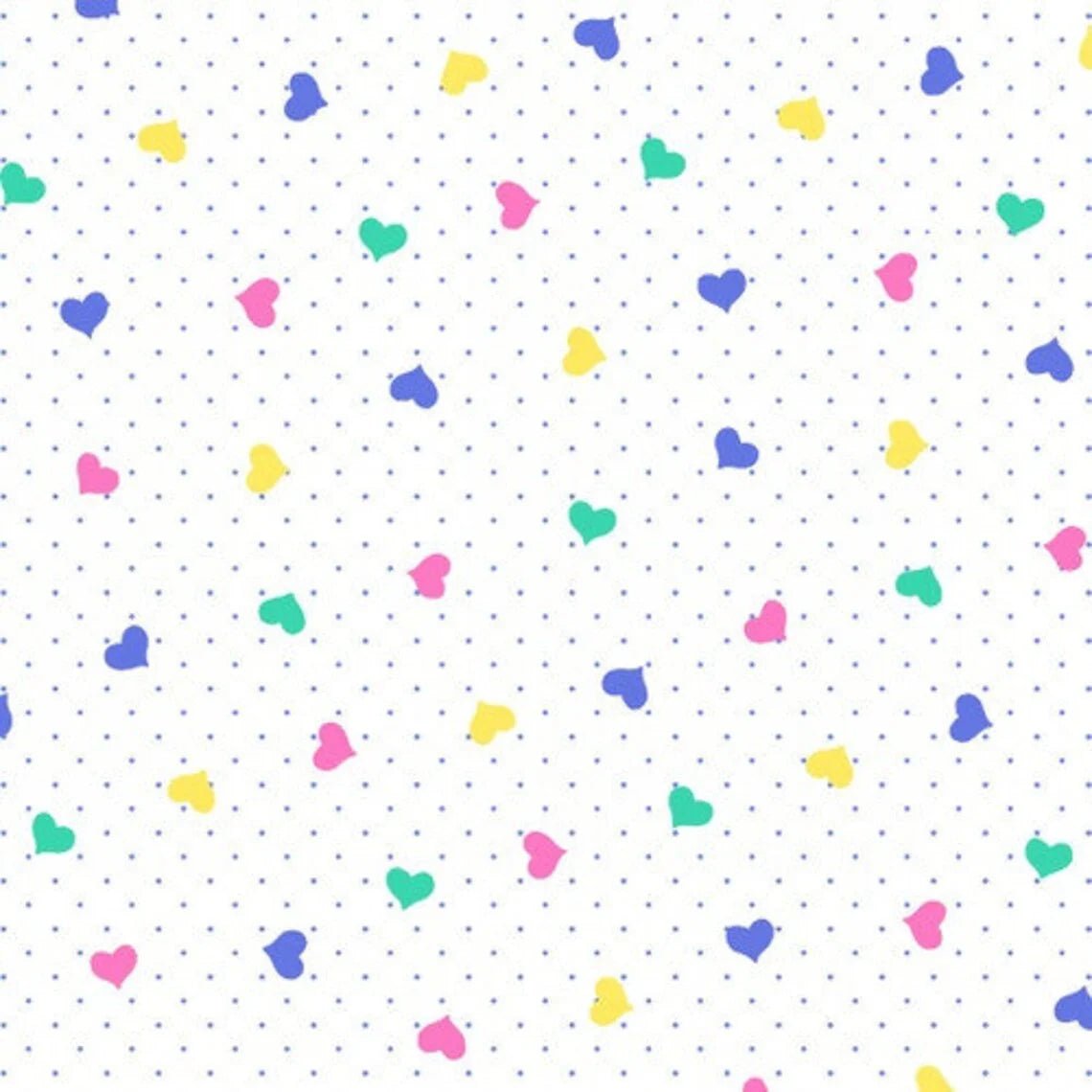Pastel Small Hearts flannel, Super Comfy FLANNEL