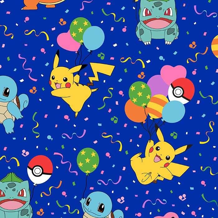 Pokemon Fabric Cobalt The Pokemon Co. Robert Kaufman | Fabric Design Treasures