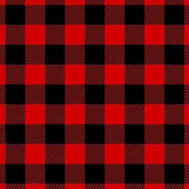Red Buffalo Plaid Flannel by Camelot, Red Black Buffalo | Fabric Design Treasures