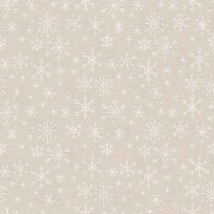 Snowflake Beige, Polar Bear Lodge | Fabric Design Treasures