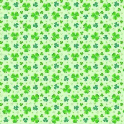 St. Patrick's Day Fabric, Pot of Gold, Green | Fabric Design Treasures