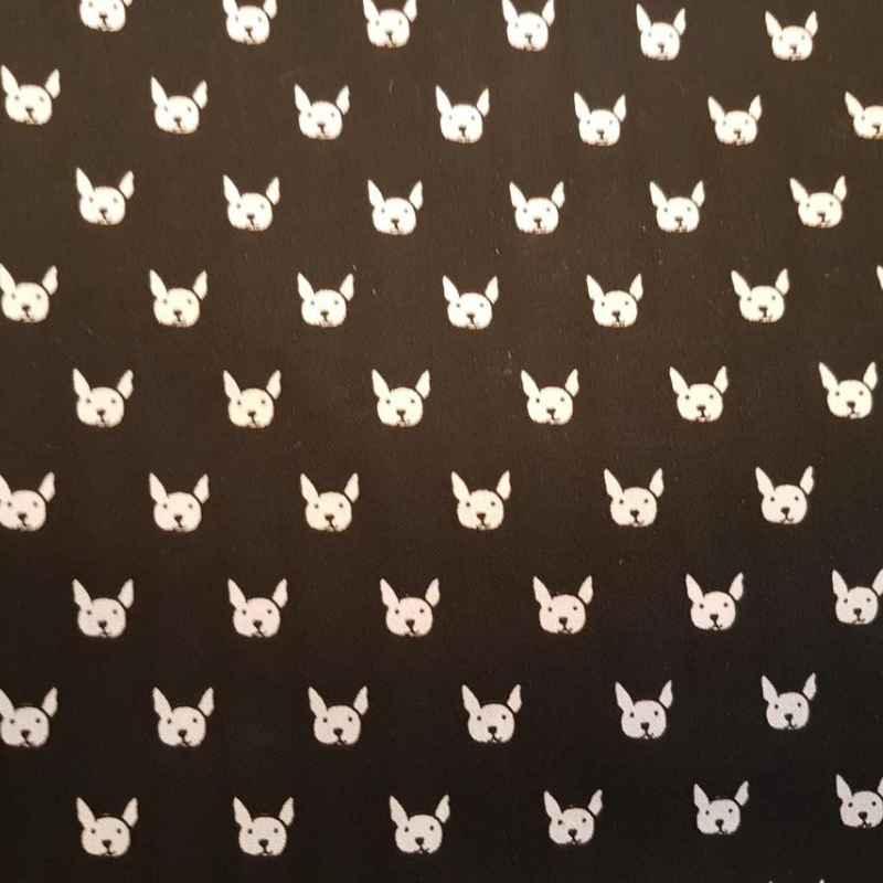 Whiskers & Tails, Toss Dog Head, Dog Fabric | Fabric Design Treasures