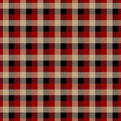 Woodland Plaid Red/Tan | Fabric Design Treasures